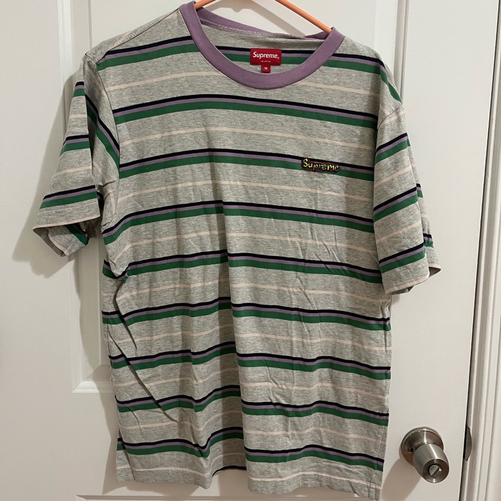 Striped Supreme tshirt